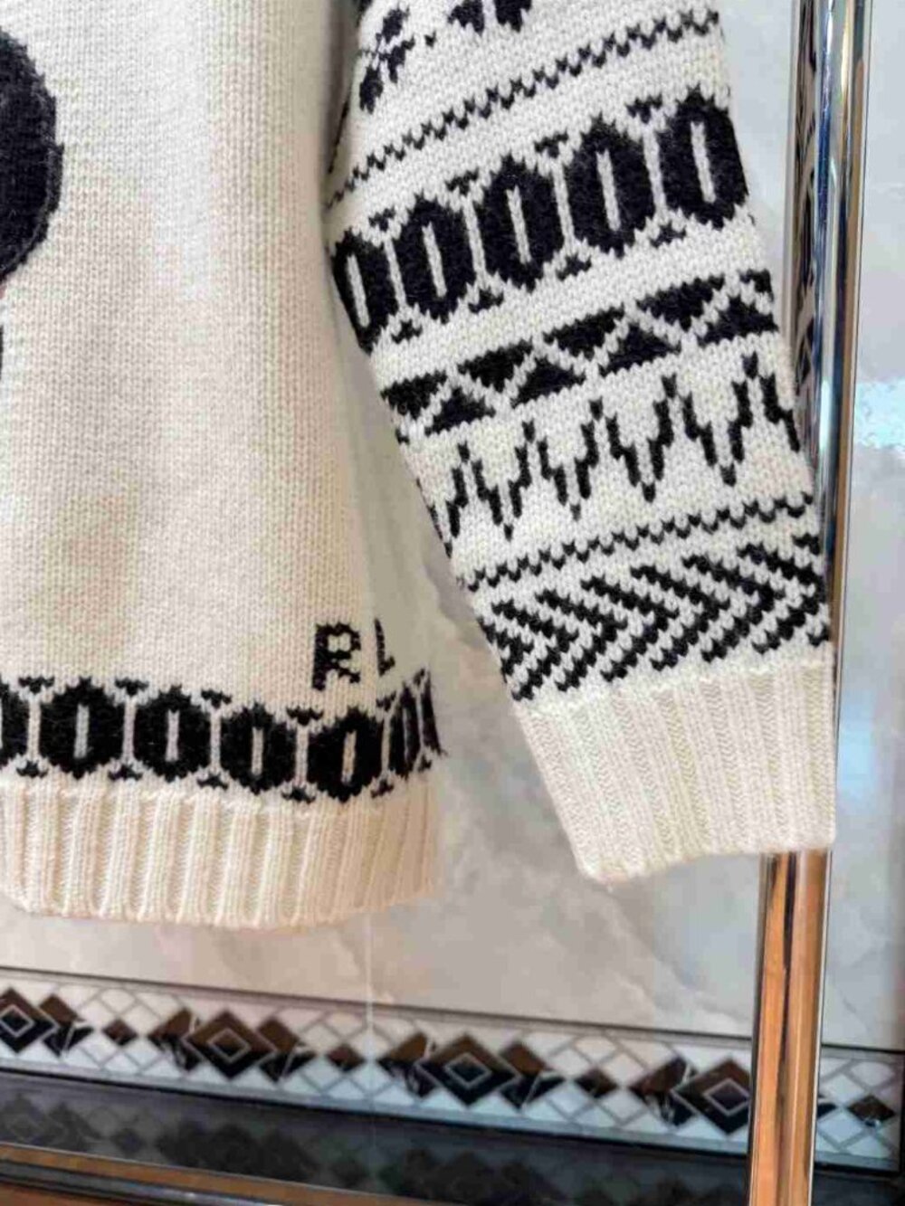 Polo Ralph Lauren Polo Bear Fair Isle Half Zip Sweater - Picture 4 of 6